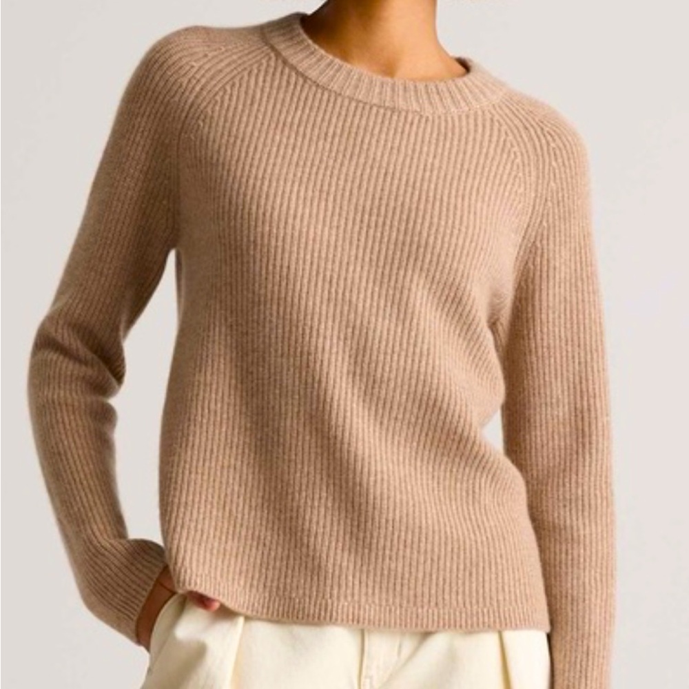Quince Mongolian Cashmere Fisherman Sweater.
